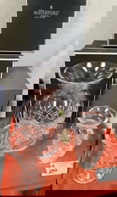 Tray 3 Waterford Vases w/Bx's 10", 6" + 6"