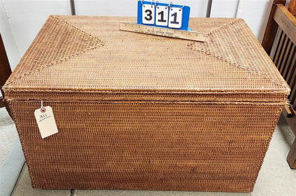 Wicker Blanket Bx 17" H X 30" W X 20" D