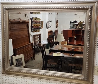 Silver Gilt Framed Bevelled Mirror 40" X 50"