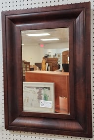 Empire Mahog Ogee Framed Mirror 29" H X 21 1/2" W