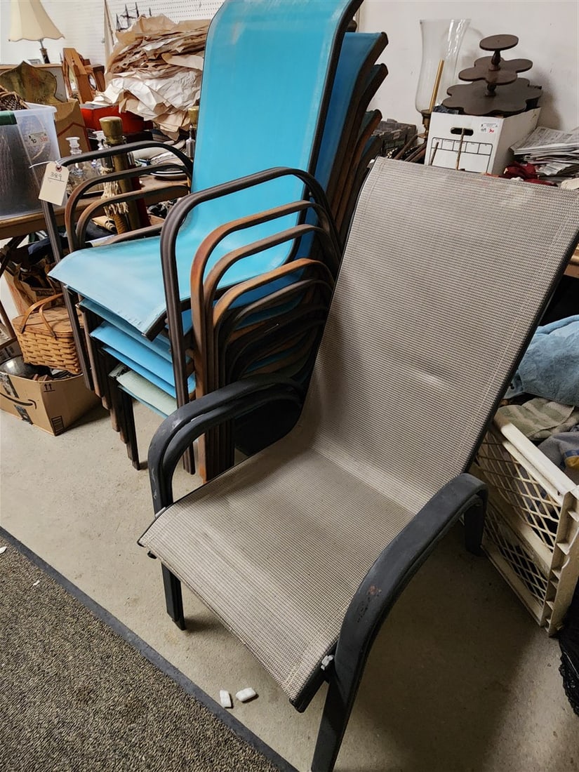 Lot 9 Patio Chairs - Stackable (1 of 2)