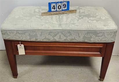 Uphols. Lift Seat Bench 21" H X 34" W X 19" D