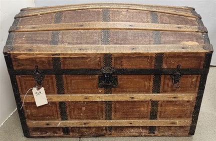 Vict. Dome Top Trunk 23" H X 32" W X 18" D