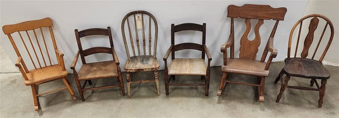 Lot 6 Child's Chairs