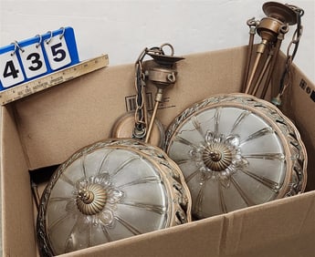 Bx Pr. Chandeliers 24" H X 13" Diam.