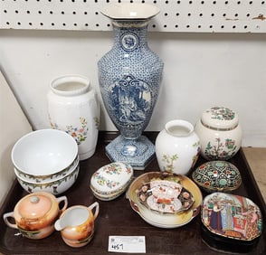 Tray Porcelian Spade, Sadler, Aynsley, Gobelin's Vase 15", Coalport, Villeroy + Boch Etc.