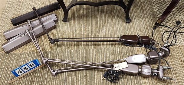 Lot 3 Vintage Dazor Mfg Co. Tube Floating Fixtures