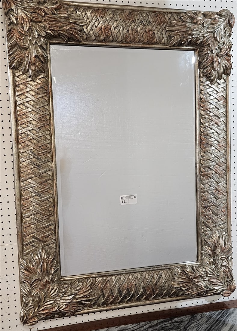 Framed Bevelled Mirror 47" X 36" (1 of 3)