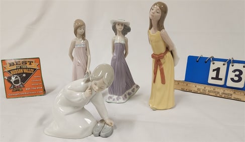 Tray 4 Pc. Lladro 5006, O5644 w/Bx, 5647, 4523