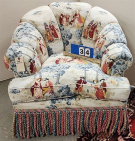 Uphols. Club Chair 29" H X 30" W X 19" D