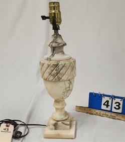 Marble Urn Lamp 18"
