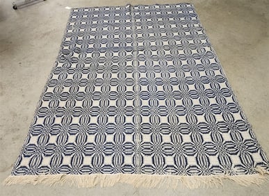Jacquard Coverlet 5'8" X 7'8"