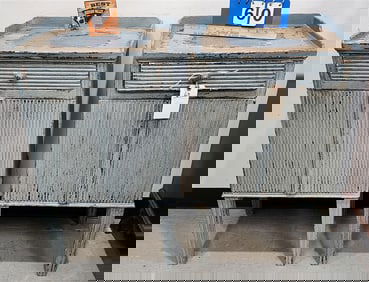 Pr. Ptd. Vanthiel + Co. 1 Drawer Over 2 Door Cabinets 33" H X 18" W X 13 1/2" D