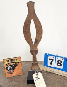 Copper Ceremonial Knife From The Kuba Or Dengese People Of The Democratic Republic Of Congo 12 1/2"