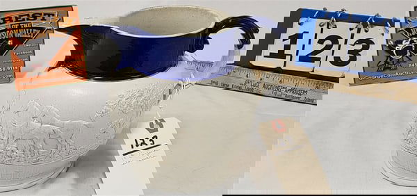 19th C English Stoneware Pitcher