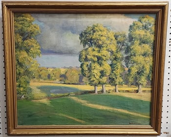 Framed O/C Landscape Sgnd Emile A. Gruppe 20" X 24" w/Frame 23 1/2" X 27 1/2"
