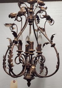 Brass Chandelier 24" H X 16" Diam.