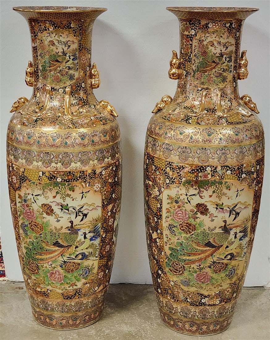 Pr. Chinese Palace Vases 4' (1 of 9)
