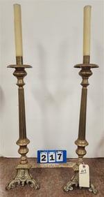 Pr. Brass Candlesticks 25 1/2"