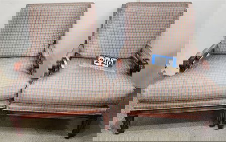 Pr. Uphols. Armchairs 34" H X 29" W X 20" D