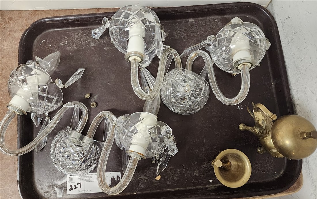 Tray Waterford Wall Sconces 6" H X 12" W (1 of 1)