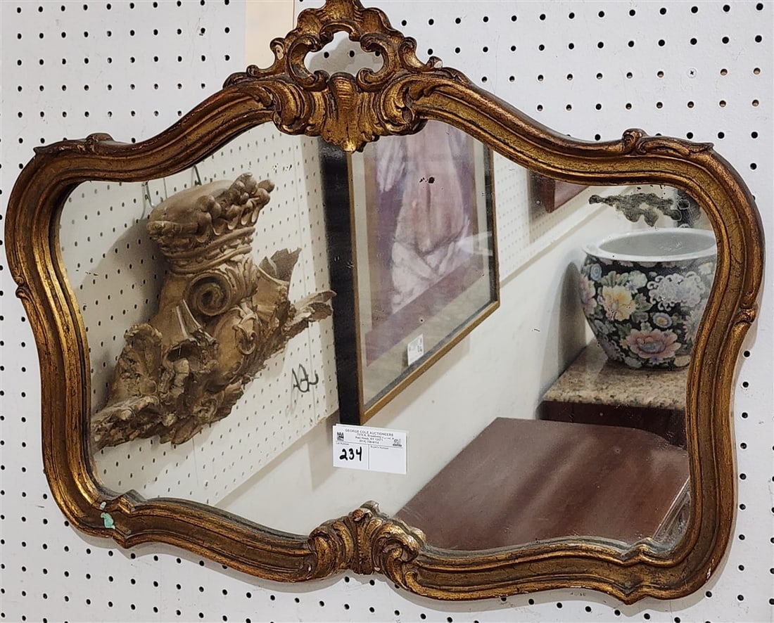 Giltwood Framed Mirror 21" X 28": Giltwood Framed Mirror 21" X 28"