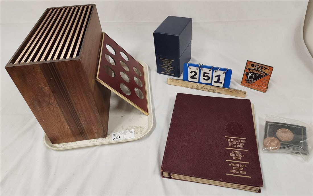 Tray Bx'd Set Franklin Mint History Of The US Bronze Medals 210 Pcs. (1 of 18)