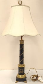 Neo Classical Brass Table Lamp 38"