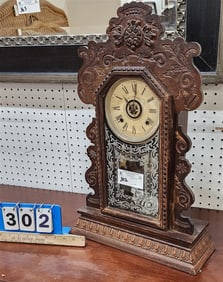 Oak Kitchen Clock 22 1/2" H 14 1/2" W X 5" D