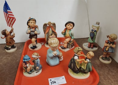 Tray 9 Hummels Goebel 82/11, 88/1, 21, 255, 340, 739/I, 376, 38, 353/0