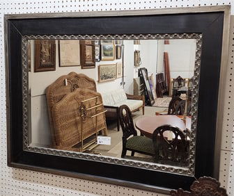 Framed Bevelled Mirror 34" X 46"