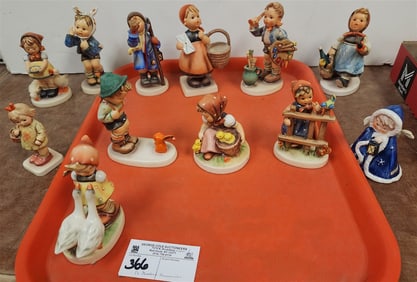 Tray 12 Goebel Hummels 304, 13/0, 75/0, 382, 6/0, 217, 197/0, 203/0, ROB412, 479, 47 3/0