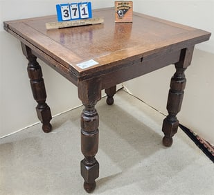 Oak Refectory Table 29" H X 30" Sq.