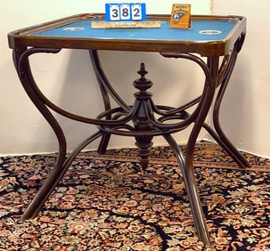 Bentwood Game Table 31" H X 33 1/2" Sq.