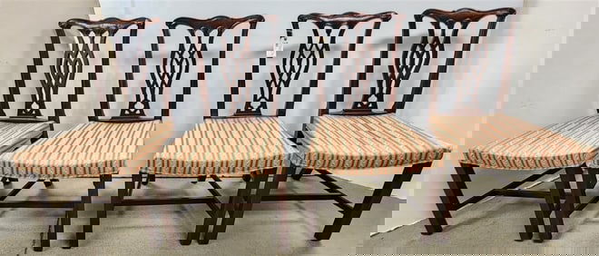 Set 4 Mahog Dining Chairs