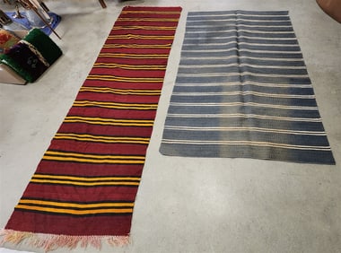 Bx Kilim 3' 2 1/2" X 11' + Natural Fiber 5'1" X 8'