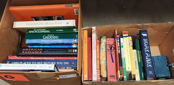 Lot 2 Bx's Bks Gardening, Birds, Travel, Etc.