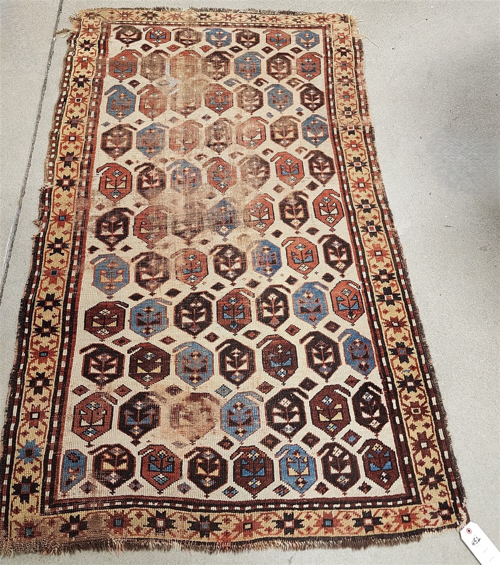 Semi Antique Persian Scatter 3'8" X 6': Semi Antique Persian Scatter 3'8" X 6'