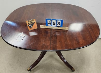 Cherry Ped. Base Table 29 1/2" H X 44" W X 38" D
