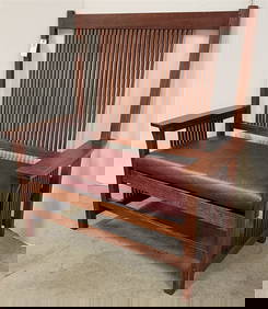 Stickley Mission Oak Settee 48 1/2" H X 4' W X 19" D (1 of 10)
