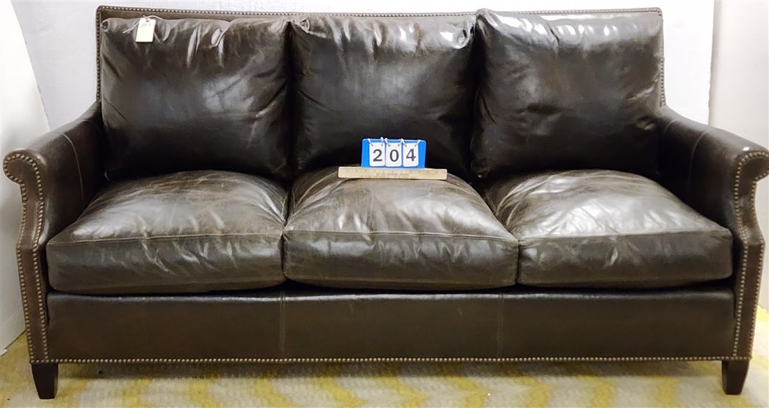 Leather Sofa 3' H X 6'7" W X 22" D (1 of 3)