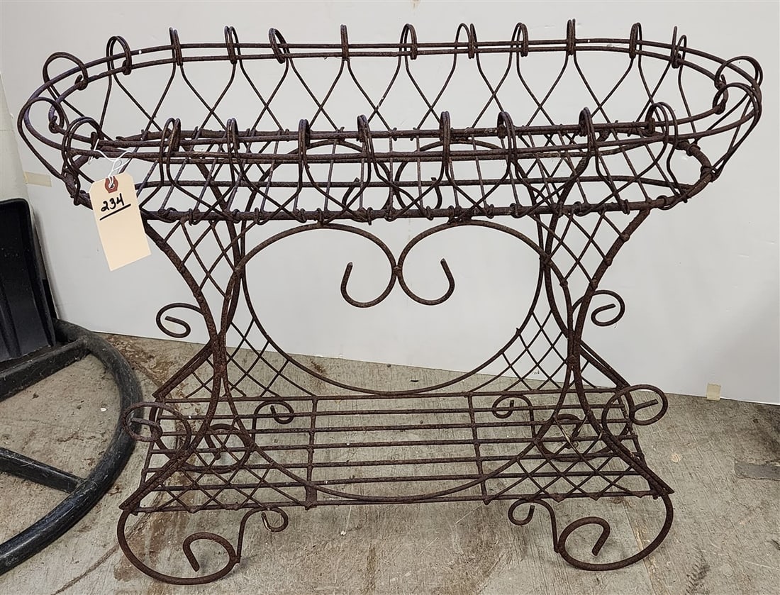 Wrought Plant Stand 29" H X 33" W X 13" D (1 of 1)