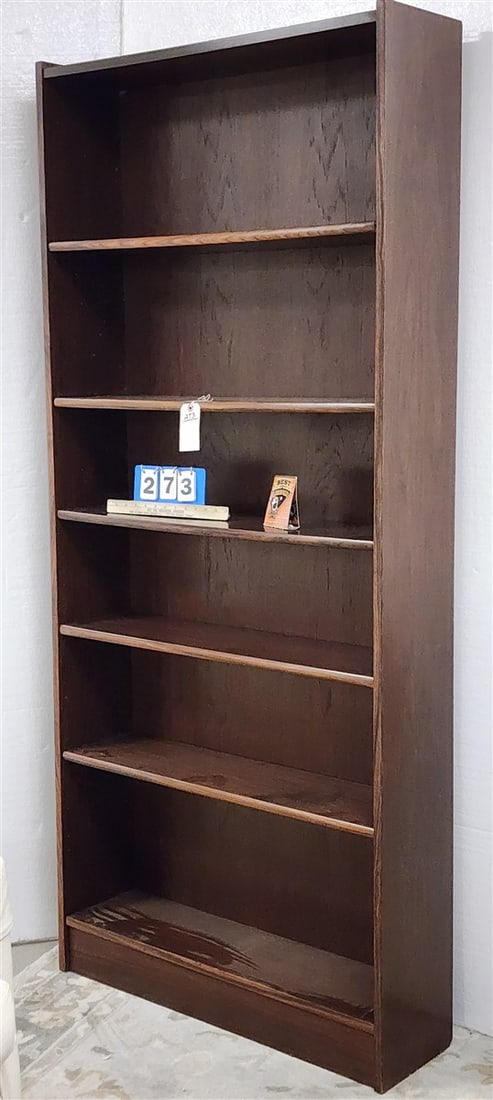 Mid Century Rosewood Bookcase 6'7" H X 35 1/2" W X 10" D: Mid Century Rosewood Bookcase 6'7" H X 35 1/2" W X 10" D