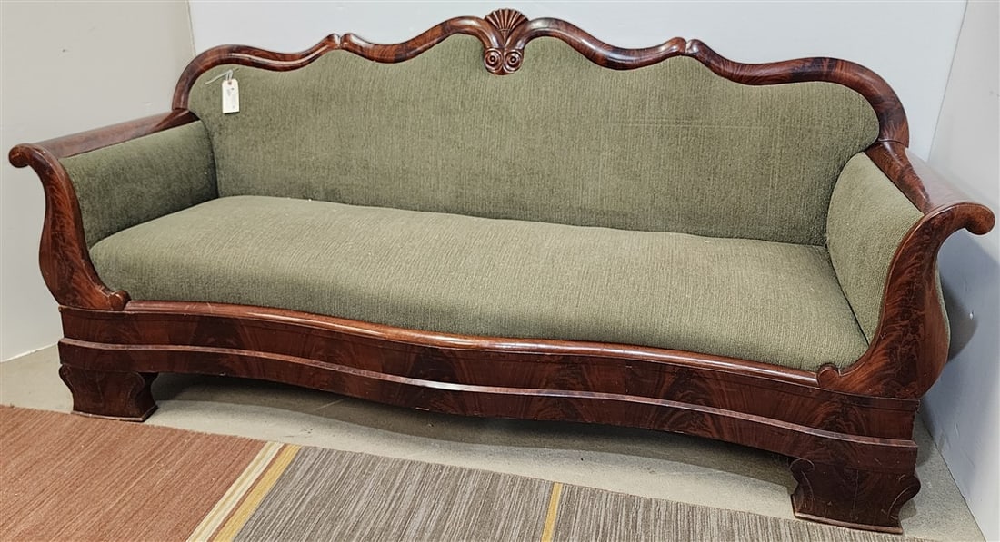 Empire Mahog. Sofa 37" H X 81" W X 22" D (1 of 6)