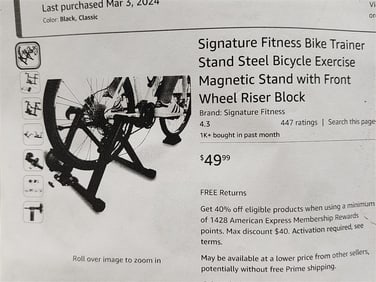 Bx'd Balance Form Bike Trainer