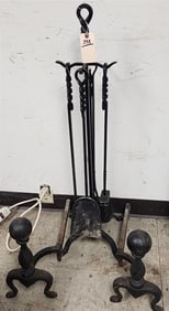 Wrought Fire Tools And Andirons