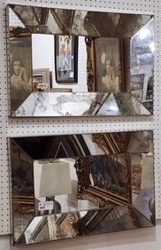 Pr. Metal Framed Mirrors 20" X 29 1/2"