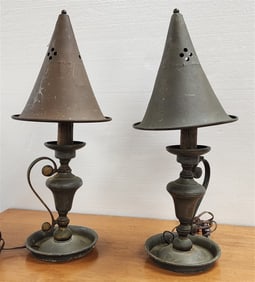 Pr. Brass Cone Shade Table Lmaps 20"