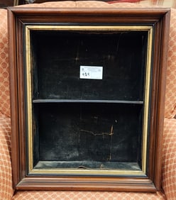 Vict. Walnut Framed Shadow Bx. 21 1/2" H X 18" W X 5 3/4" D