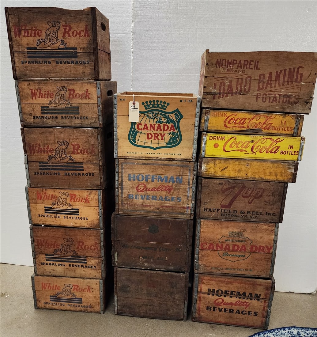 Lot 17 Vintage Soda Crates (1 of 3)